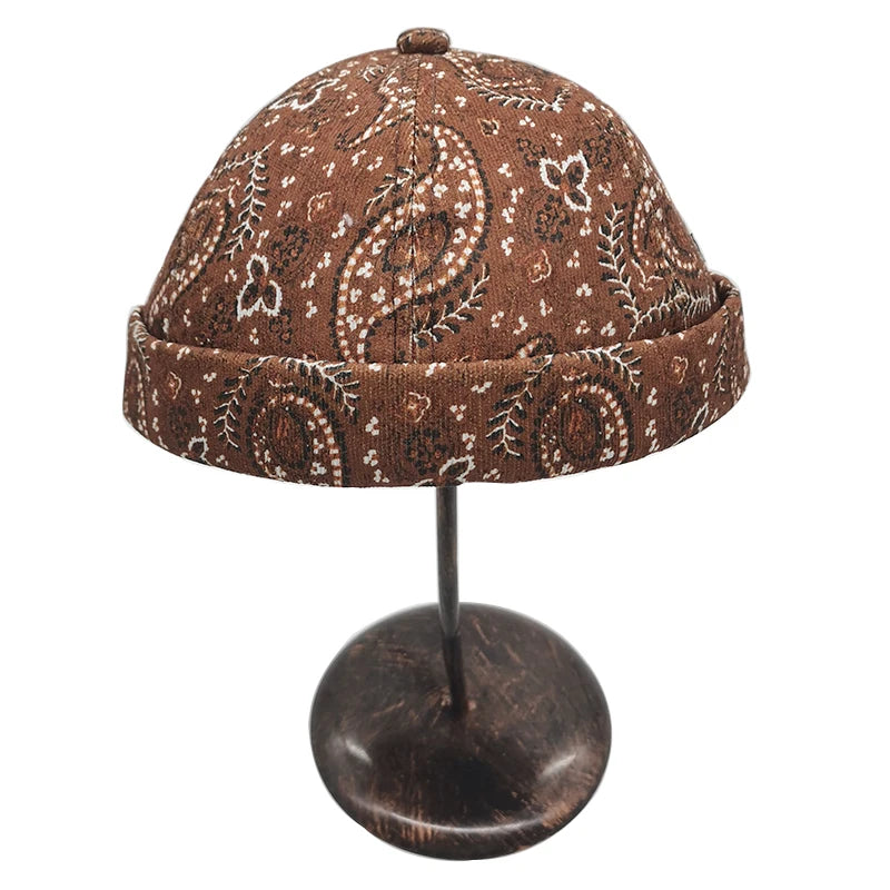 Geometric Paisley Pattern Dome Hat – Taraiga
