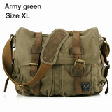 Vintage Leather Messenger Bag