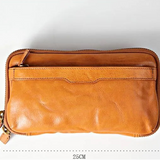 Genuine Leather Hand Grip Clutch Bag