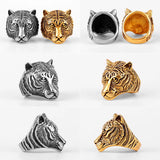 Domineering Tiger Animal Stainless Steel Ring