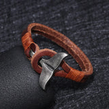 Vintage Whale Tail Leahter Bracelet