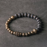 Black Lava Rustic Bracelet