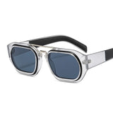 Frosted Edge Retro Sunglasses