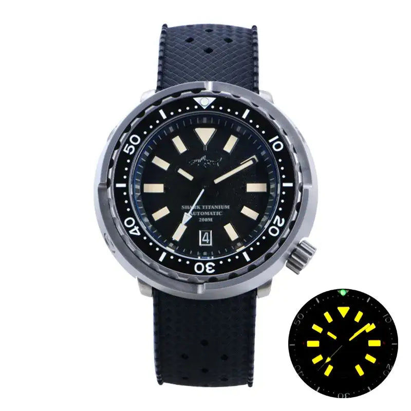 Mechanical Hand Wind Titanium Watch