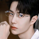 Rimless Square Acrylic Lens Eyeglasses