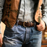 Classic Retro Style Cowhide Men's Belt