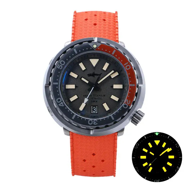 Mechanical Hand Wind Titanium Watch