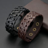 Vintage PU Leather Woven Bracelet
