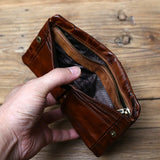 Cartera de piel de vacuno Old Town