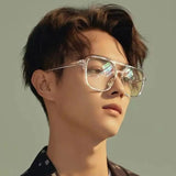 Square Shape Double-Beam Eyeglasses