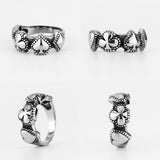 Good Luck Poker Hearts Spades Ring