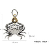 Silver Crab Chain Ancient Pendant