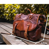 Retro Multifunction Genuine Leather Messenger Bag