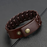 Vintage PU Leather Woven Bracelet
