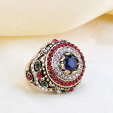 Rhinestone Arabian Ethnic Style Ring