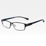 Sleek Titanium Rectangular Eyeglasses