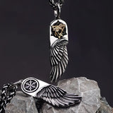 The Eye of Horus Feather Necklace