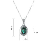 Round Rhinestone Openable Pendant