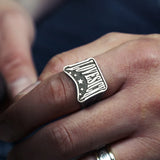 Love Sick Words Sterling Silver Ring