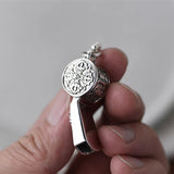 Whistle Punk Geometric Engraving Pendant