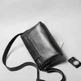 Classic Street Leather Shoulder Bag