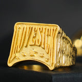 Love Sick Words Sterling Silver Ring