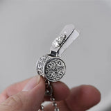 Whistle Punk Geometric Engraving Pendant