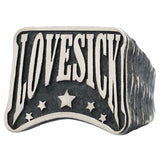 Love Sick Words Sterling Silver Ring