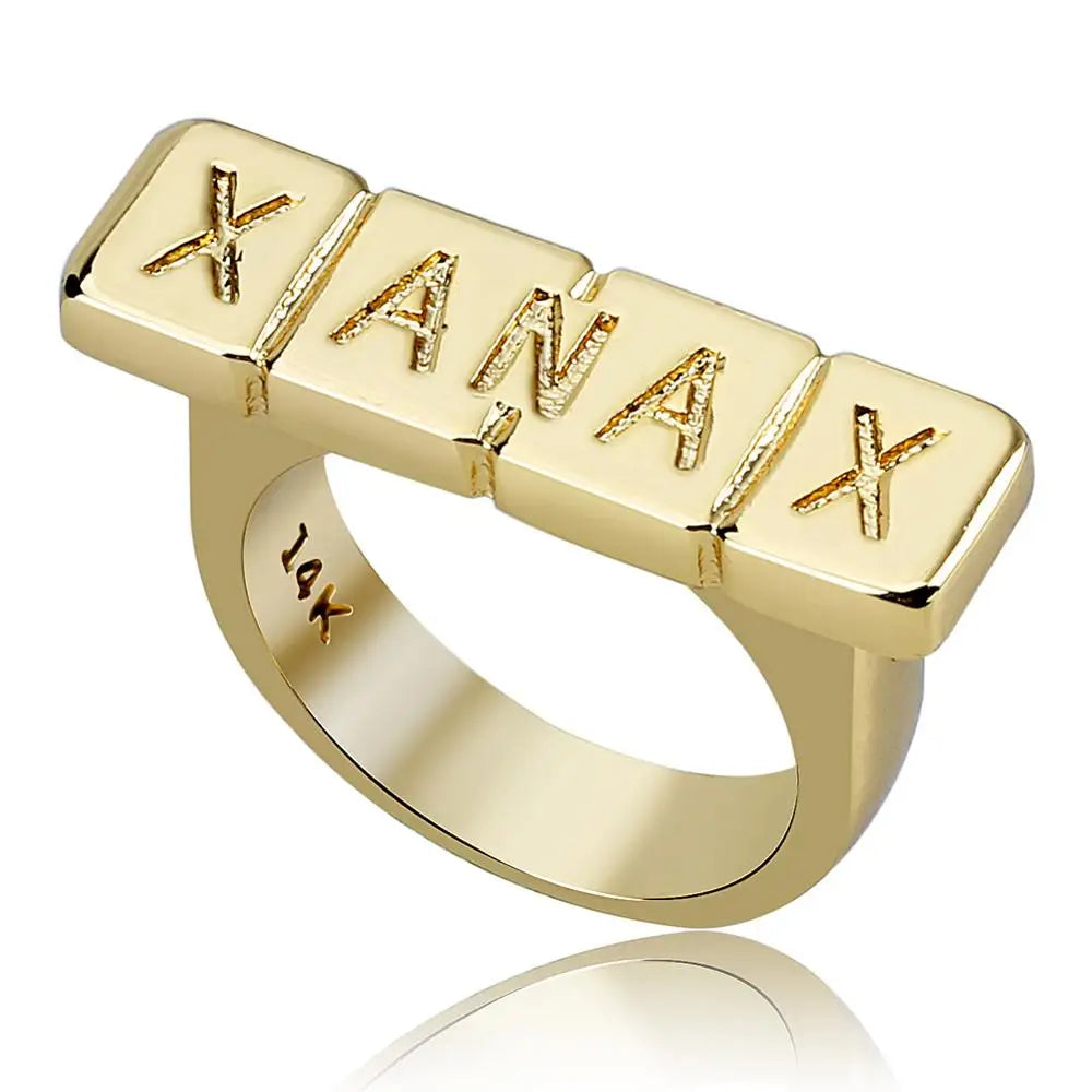 Y2K Edgy Fashion Letter Ring
