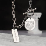 Kalung Rantai Baja Tahan Karat Harimau