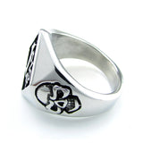 Chrome 1%er Biker Ring