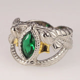 Green Zircon Sterling Silver Dragon Ring