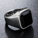 Black 925 Sterling Silver Ring