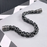 Black Chain Magnetic Buckle Titanium Steel Bracelet