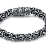 Black Chain Magnetic Buckle Titanium Steel Bracelet