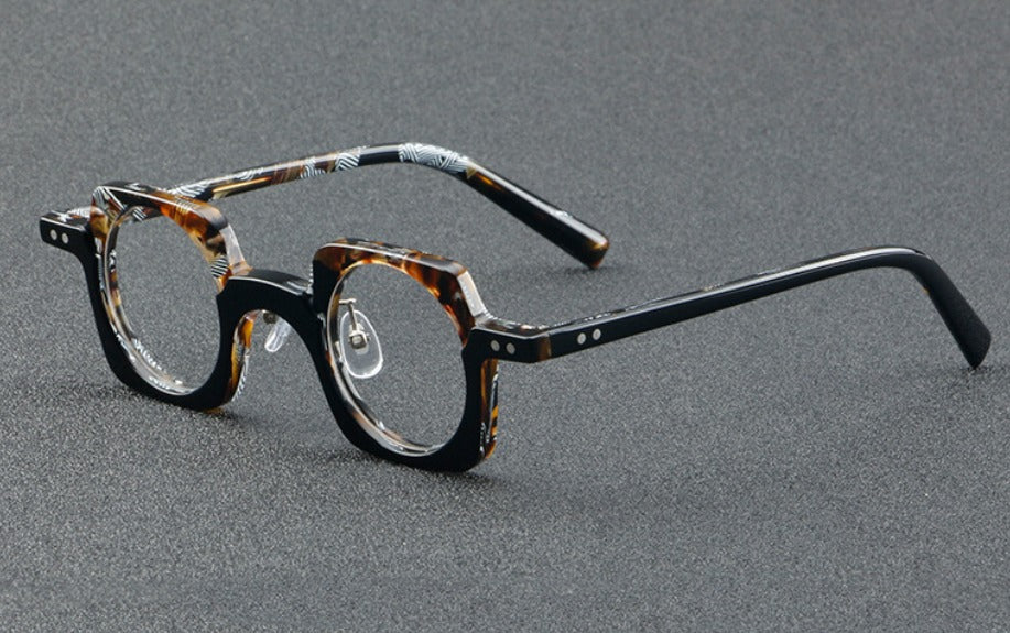 Retro Punk Square Acetate Eyeglasses