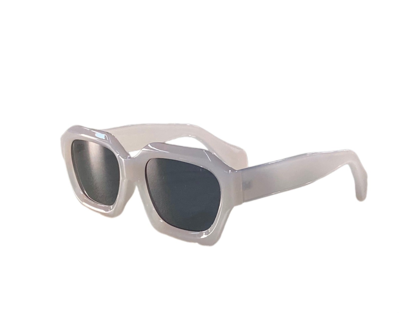 Solid Square Dark Lens Sunglasses