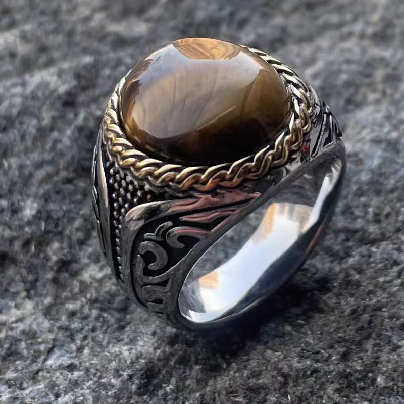 Tiger Eye Stone Ring