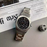 Edge-Cut Dial Textured Watch