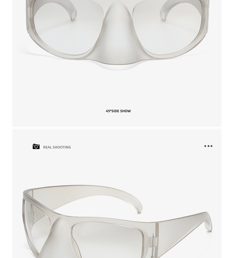 Unique Mask Shape Sunglasses