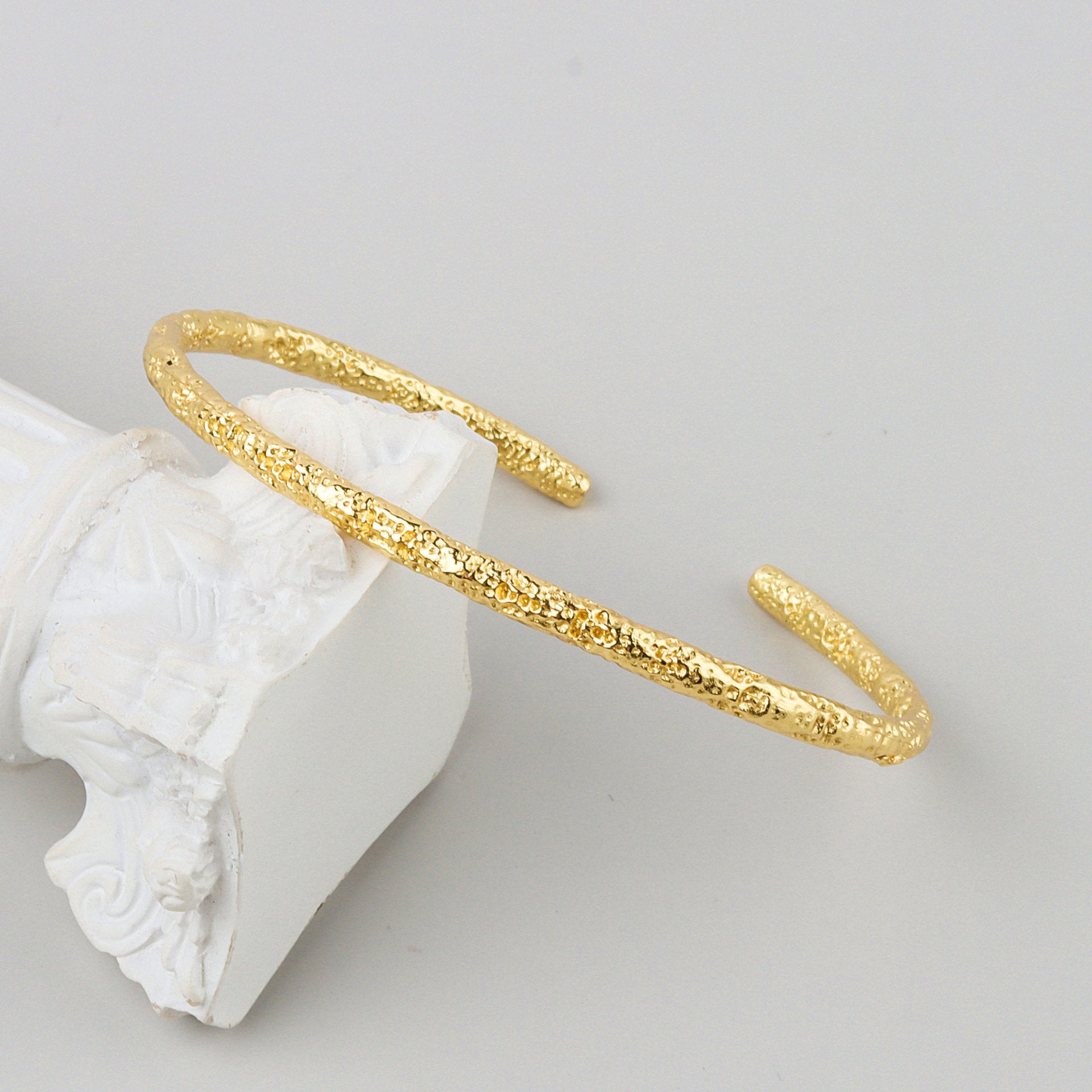 Geometric Copper Cuff Bracelet