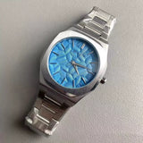 Edge-Cut Dial Textured Watch