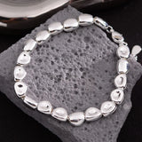 Unsynchronized Silver Stone Bracelet