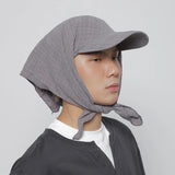 Gorra estilo bufanda a cuadros para exteriores