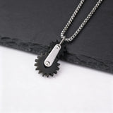 Punk Gear Link Chain Necklace