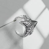 Retro Big Star Adjustable Ring