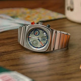 Square Steel Wave Watch