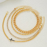 Hip-Hop Cross Multi Layer Bracelet