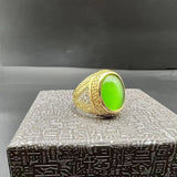 Oval Round Rhinestone Men's Ring
