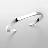 Minimalist Heptagon Design Cuff Bracelet